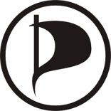 Logotipo adoptado por los diferentes Partidos Piratas.